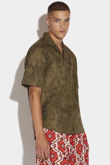 Dsquared2 Iconic SAND Bowling Shirt