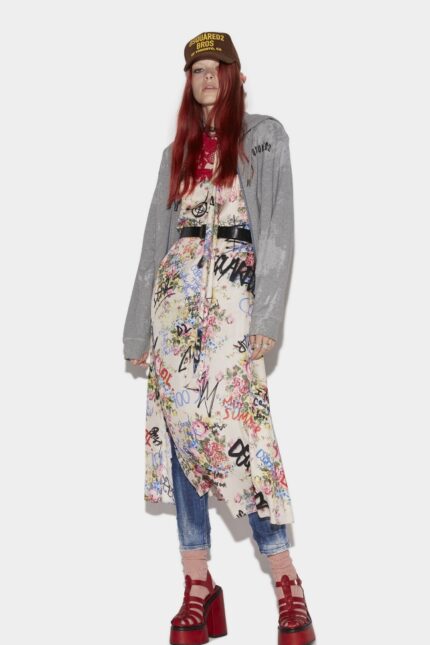 Dsquared2 Iconic Scarf Longuette Dress