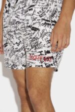 Dsquared2 Iconic Scribbles Midi Swim Boxer - Image 3