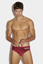 Dsquared2 Iconic Scribbles Swim Brief D2 FANTASY
