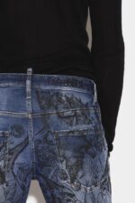 Dsquared2 Iconic Sex Garden Wash Skater Jeans - Image 4