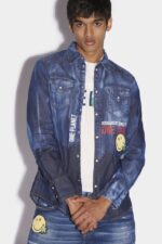 Dsquared2 Iconic Smiley Cotton Western Shirt