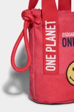 Dsquared2 Iconic Smiley Organic Cotton Bucket Bag - Image 4