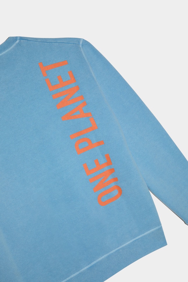 Dsquared2 Iconic Smiley Organic Cotton Cool Fit Sweatshirt D2 AZUL - Image 4
