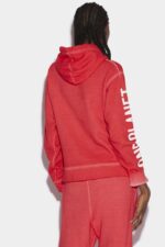 Dsquared2 Iconic Smiley Organic Cotton Cool Fit Sweatshirt RED D2 - Image 2
