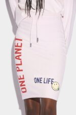 Dsquared2 Iconic Smiley Organic Cotton Long Skirt - Image 4