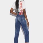 Dsquared2 Iconic Smiley Partially Organic Cotton Boston Jeans