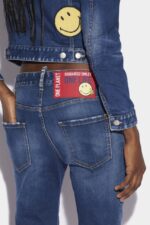 Dsquared2 Iconic Smiley Partially Organic Cotton Cool Girl Jeans - Image 4
