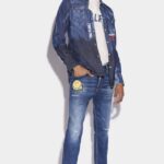 Dsquared2 Iconic Smiley Partially Organic Cotton Skater Jeans