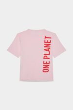 Dsquared2 Iconic Smiley Partially Recycled Cotton Renny Fit T-Shirt WHITE/PINK - Image 2