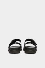 Dsquared2 Iconic Sonny Flat Sandals D2 BLACK - Image 2