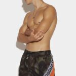 Dsquared2 Iconic Spaghetti Graffiti Tag Swim Brief D2 FANTASY
