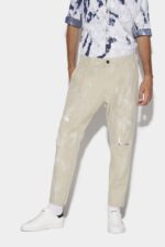 Dsquared2 Iconic Splatter New Dan Trousers - Image 3