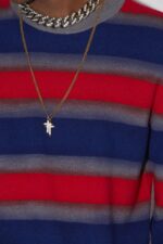 Dsquared2 Iconic Stripes Round Neck Sweater - Image 4