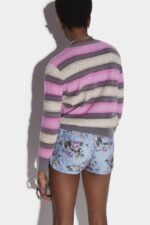 Dsquared2 Iconic Stripes V-Neck Sweater BLUE - Image 2