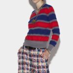 Dsquared2 Iconic Stripes V-Neck Sweater BLUE/FANTASY