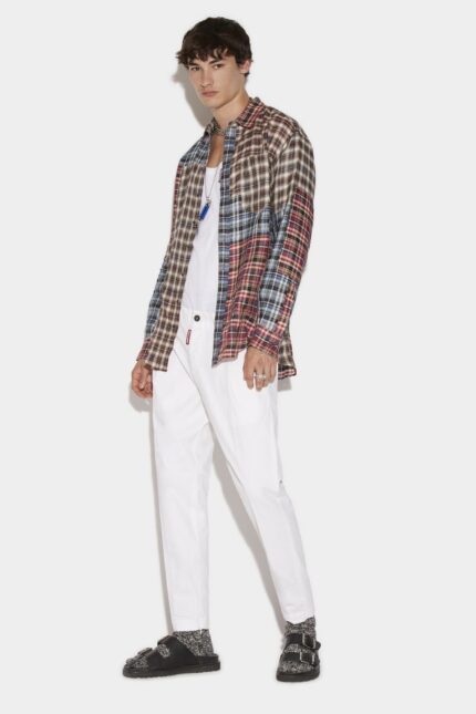Dsquared2 Iconic Super Light New Dan Trousers WHITE