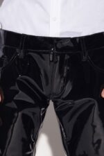Dsquared2 Iconic Super Low Vinyl Trousers - Image 4