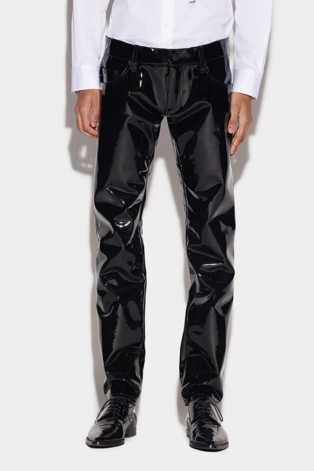 dsquared2_iconic_super_low_vinyl_trousers.jpg Dsquared2 Iconic Super Low Vinyl Trousers - Image 1