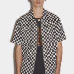 Dsquared2 Iconic Tactical Bowling Shirt D2 BLACK