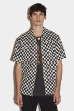 Dsquared2 Iconic Tactical Bowling Shirt D2 BLACK