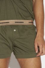 Dsquared2 Iconic The Round Up V-Neck T-Shirt D2 GREEN - Image 3