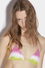Dsquared2 Iconic Tie Dye Triangle Bikini Top - Image 3