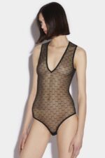 Dsquared2 Iconic Tulle D2 Bodysuit