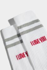 Dsquared2 Iconic Valentine's Day Mid Crew Socks - Image 3