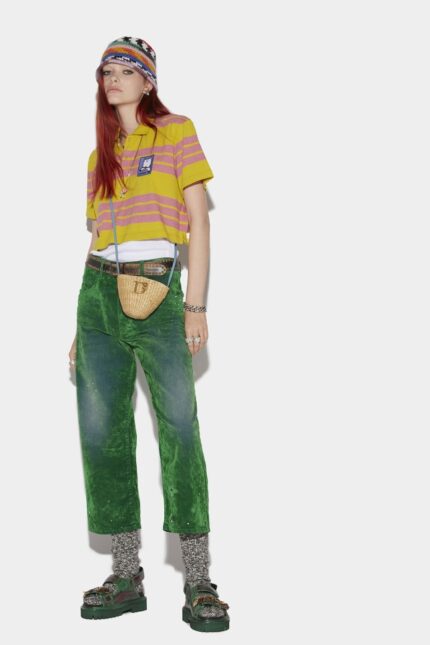 Dsquared2 Iconic Velvet Denim Wash L.A. Jeans