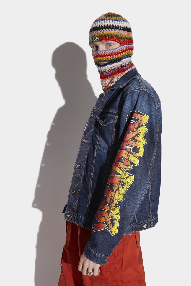 Dsquared2 Iconic Wall Tag Over Jacket - Image 1