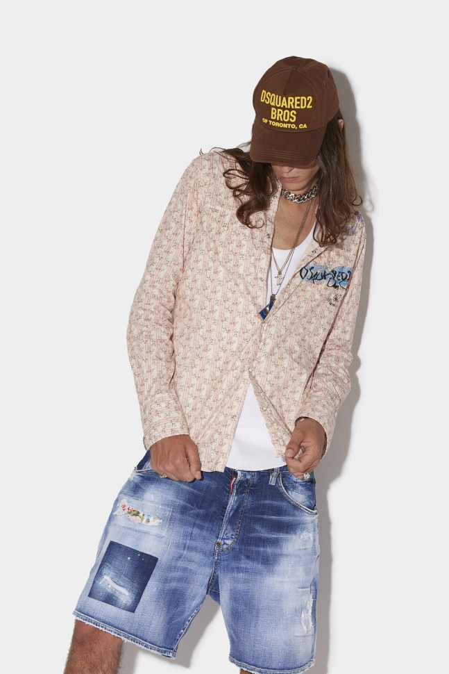 dsquared2_iconic_wallpaper_western_shirt.jpg Dsquared2 Iconic Wallpaper Western Shirt - Image 1