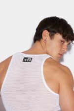 Dsquared2 Iconic Warmy Tank Top BLACK/WHITE - Image 3