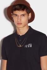 Dsquared2 Iconic WHITE Be Icon Polo - Image 3