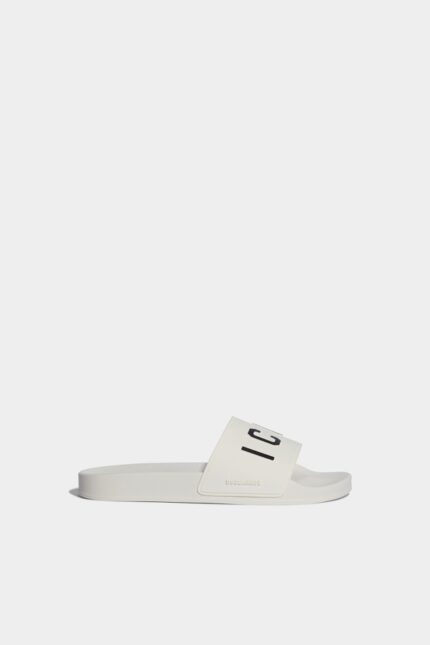 Dsquared2 Iconic WHITE Be Icon Slides-D2
