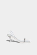Dsquared2 Iconic WHITE/BLACK Cassandra Heeled Sandals