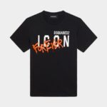 Dsquared2 Iconic WHITE/BLACK D2Kids Icon Forever T-Shirt