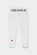 Dsquared2 Iconic WHITE/BLACK D2Kids Sport Edtn.05 Leggings - Image 2