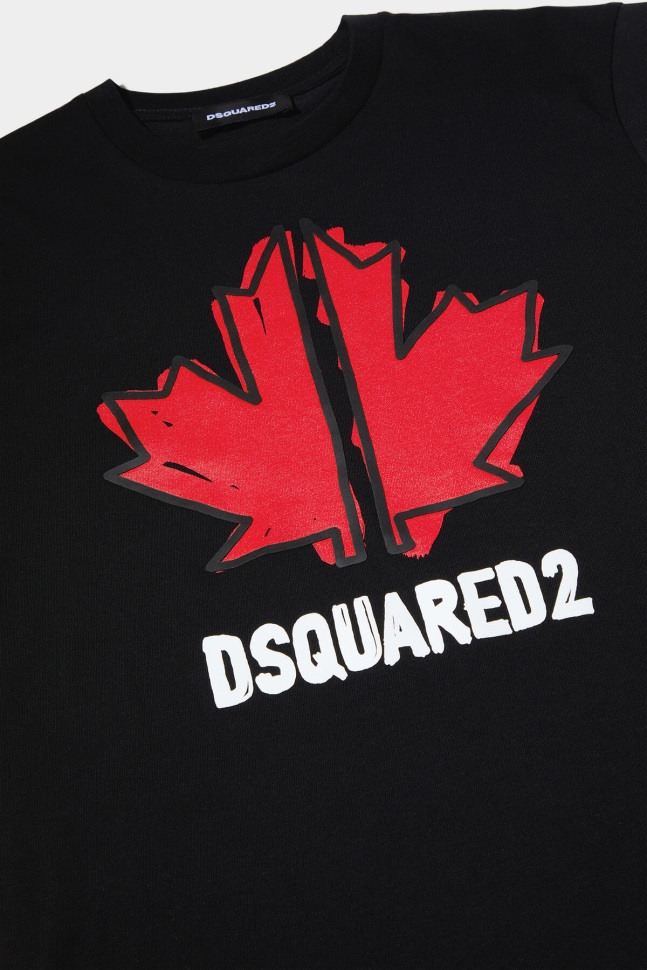 Dsquared2 Iconic WHITE/BLACK DS2 Kids Sport Edtn.05 T-Shirt - Image 3