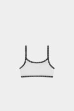 Dsquared2 Iconic WHITE/BLACK-DS2 Kids Sports Bra