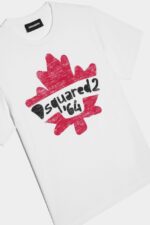 Dsquared2 Iconic WHITE-BLACK DS2 Kids T-Shirt - Image 3