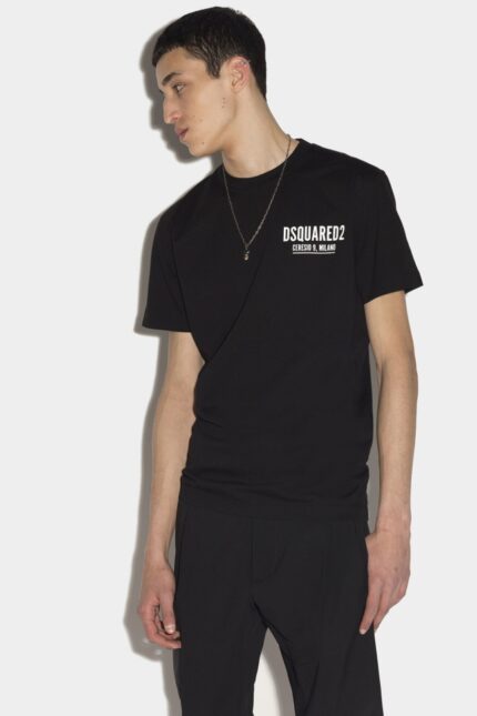 Dsquared2 Iconic WHITE/BLACK Mini Logo Ceresio 9 T-Shirt D2 WHITE