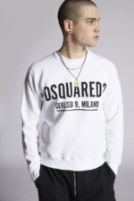 Dsquared2 Iconic WHITE Ceresio 9 Cool Sweater - Image 3