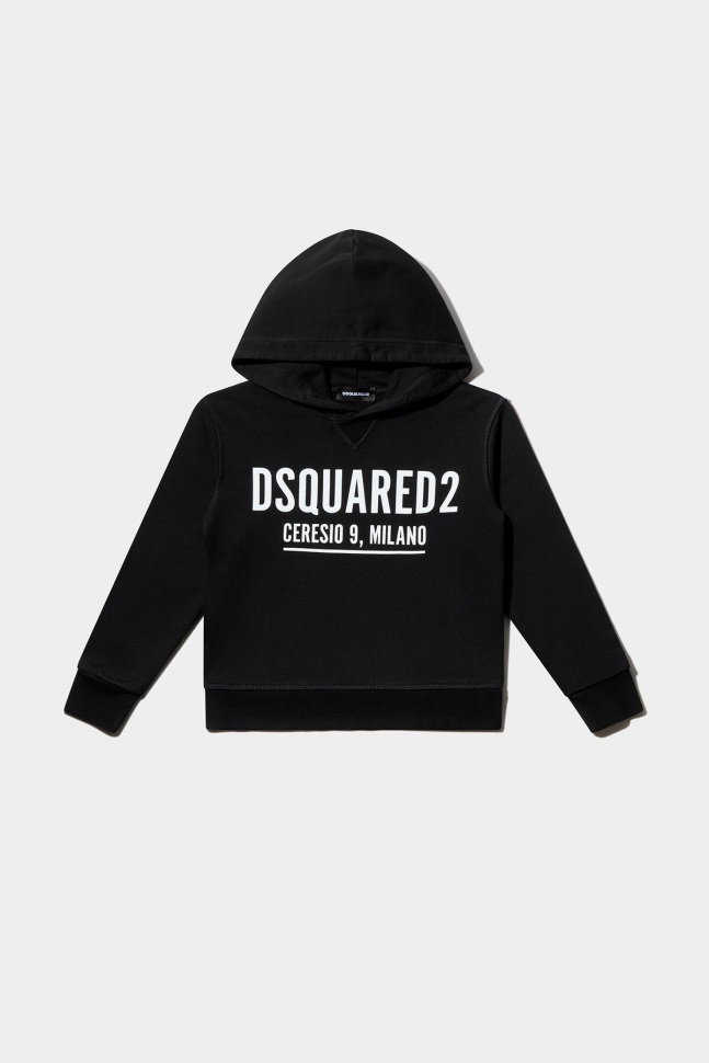 dsquared2_iconic_white_d2_kids_hoodie.jpg Dsquared2 Iconic WHITE D2 Kids Hoodie - Image 1