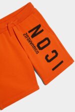 Dsquared2 Iconic WHITE D2Kids Icon Sweatshorts - Image 3