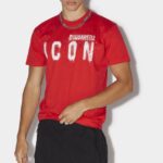 Dsquared2 Iconic WHITE/FANTASY Icon Spray Cool T-Shirt