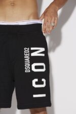 Dsquared2 Iconic WHITE Icon Relax Shorts - Image 3