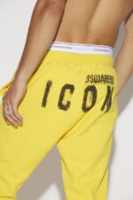 Dsquared2 Iconic WHITE Icon Spray Ski Joggers - Image 3
