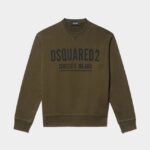 Dsquared2 Iconic WHITE/MILITARY GREEN Ceresio 9 Cool Sweater