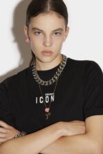 Dsquared2 Iconic WHITE Mini Icon T-Shirt - Image 3